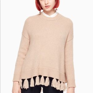 Kate Spade alpaca tassel sweater